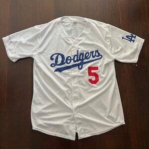 LA Dodgers Bank of America Mens XL Freddie Freeman #5 White Jersey